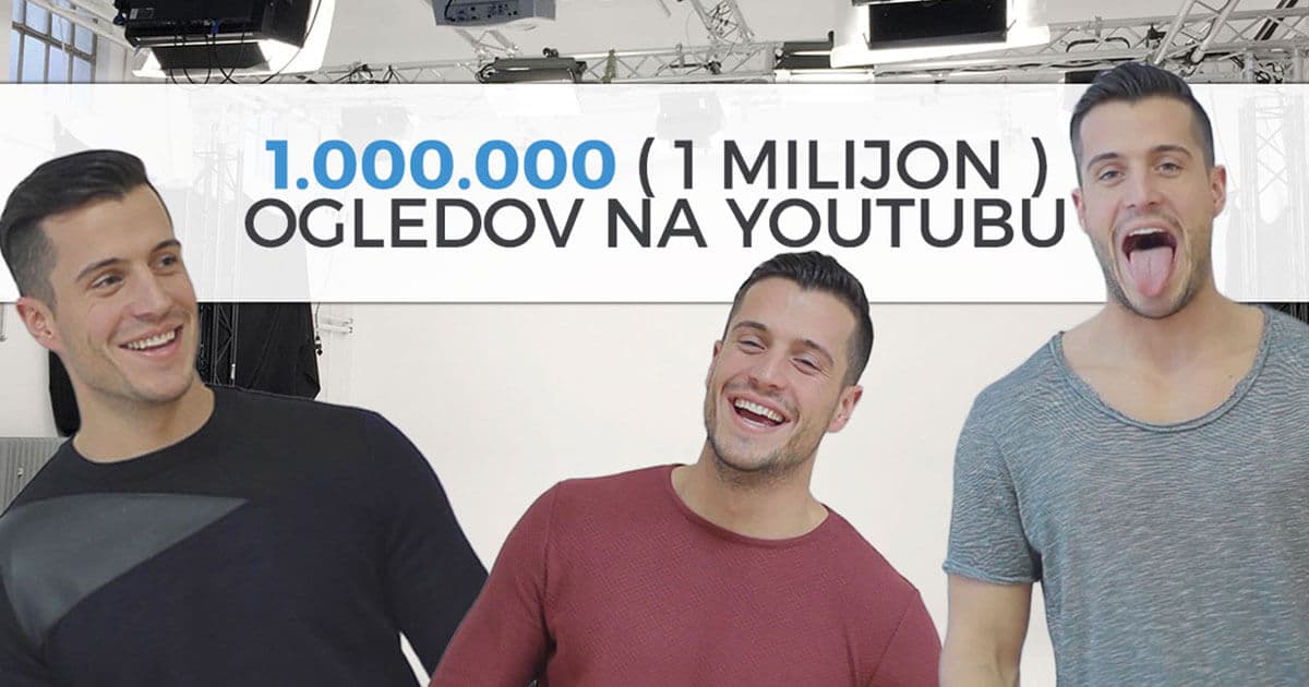 Hvala za 1.000.000 ogledov na YouTubu!