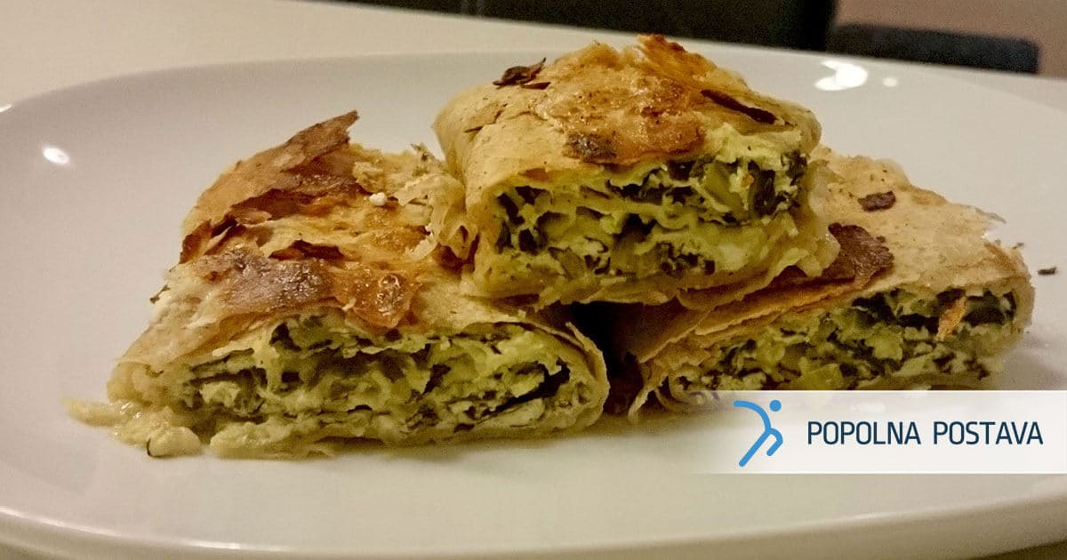 Špinačni zvitek