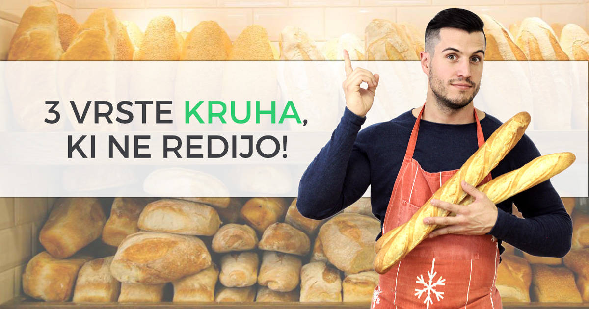 3 vrste kruha, ki ne redijo