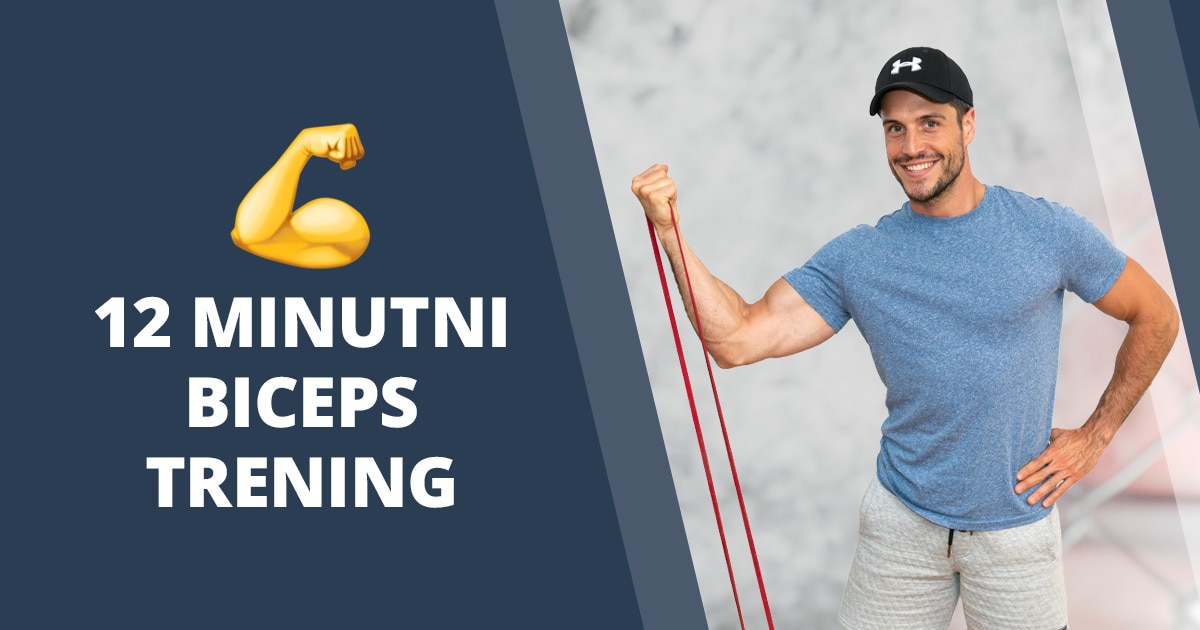 4 najučinkovitejše vaje za biceps z elastiko ➡ Vodeni trening