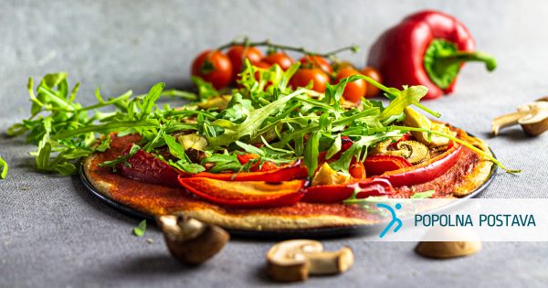 Veganska pica z artičokami