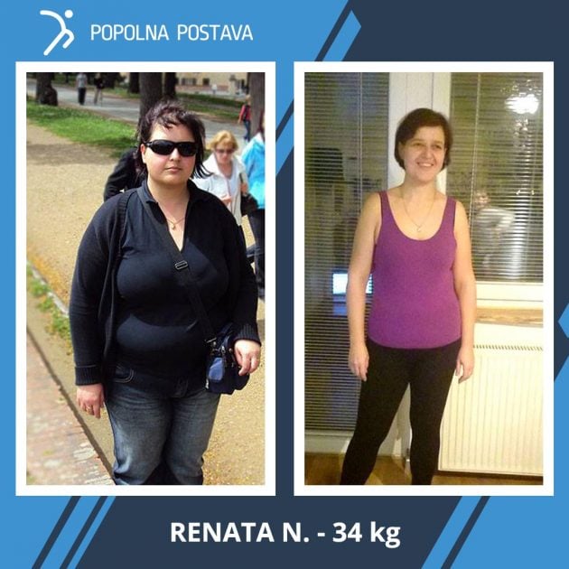 Renate je izgubila neverjetnih 34 kg! V 1,5 leta je dosegla nemogoče …