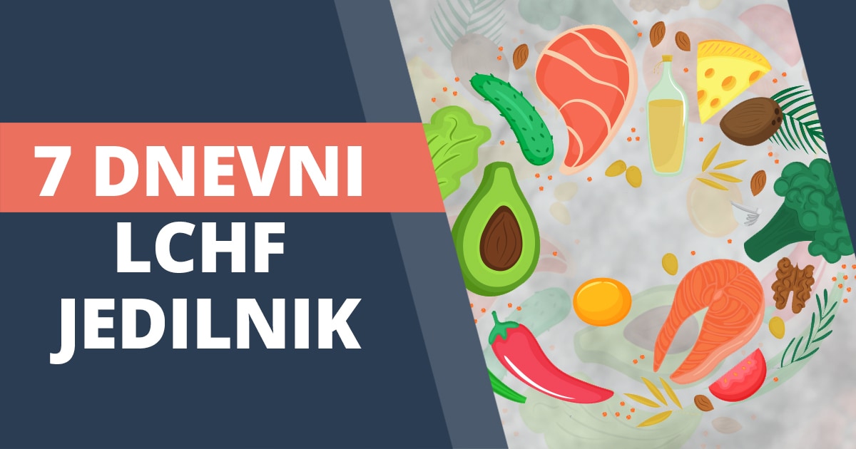 Brezplačen LCHF tedenski jedilnik za hujšanje
