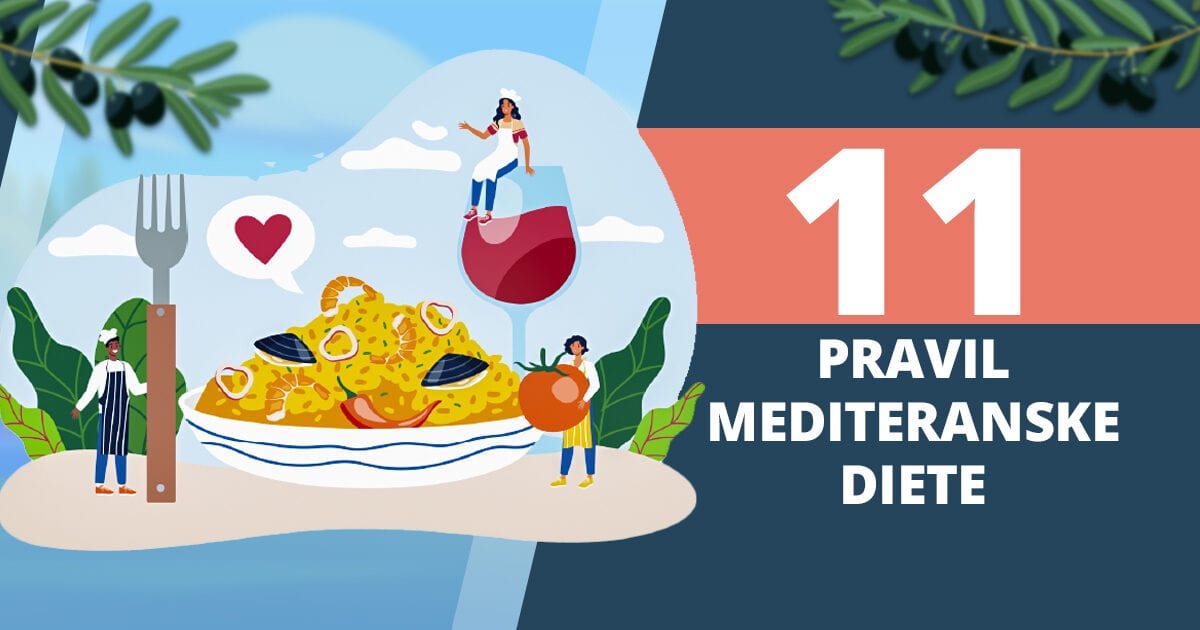 Okusna mediteranska dieta za zamaščena jetra