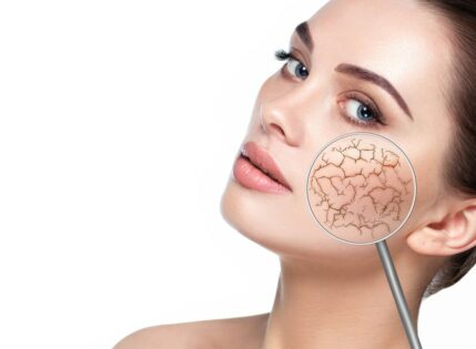 Suha koža na obrazu je lahko posledica nepravilne prehrane