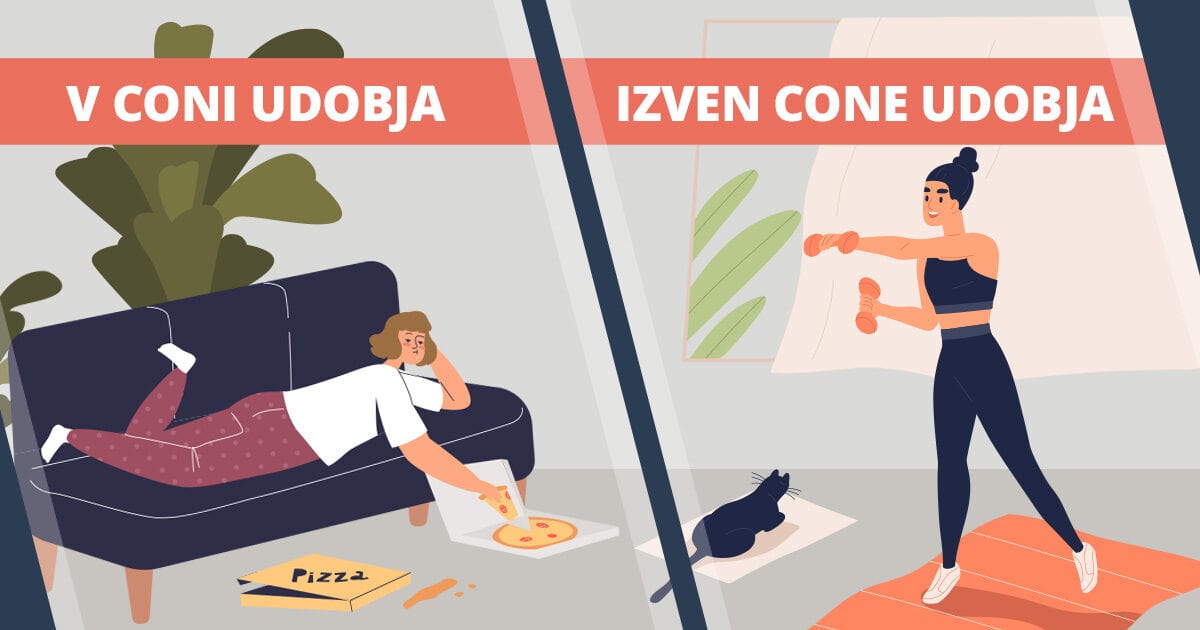 Kako izstopiti iz cone udobja, ko želiš shujšati?